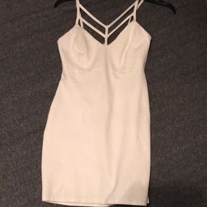 White bodycon dress
